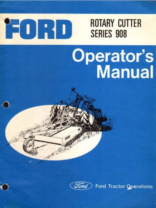 Product picture Ford 908 Series Rotary Cutter - Operators Manual